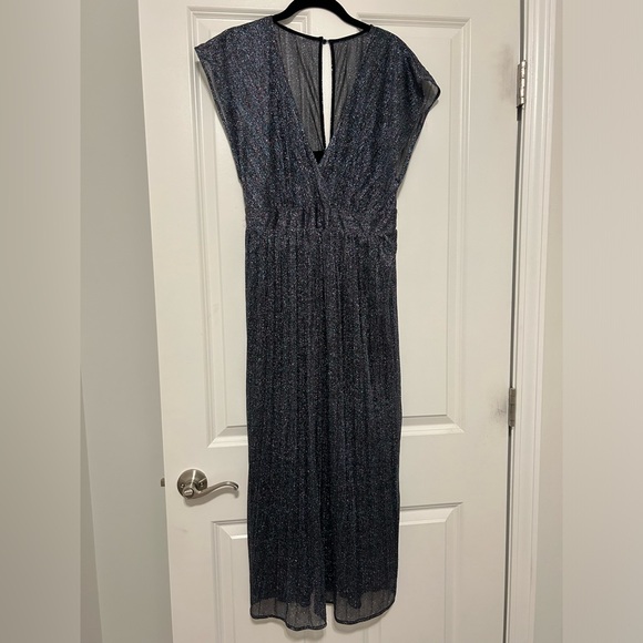 NWT Anthropologie Moulinette Soeurs Blue Sparkle dress, sz 8 - Picture 3 of 4